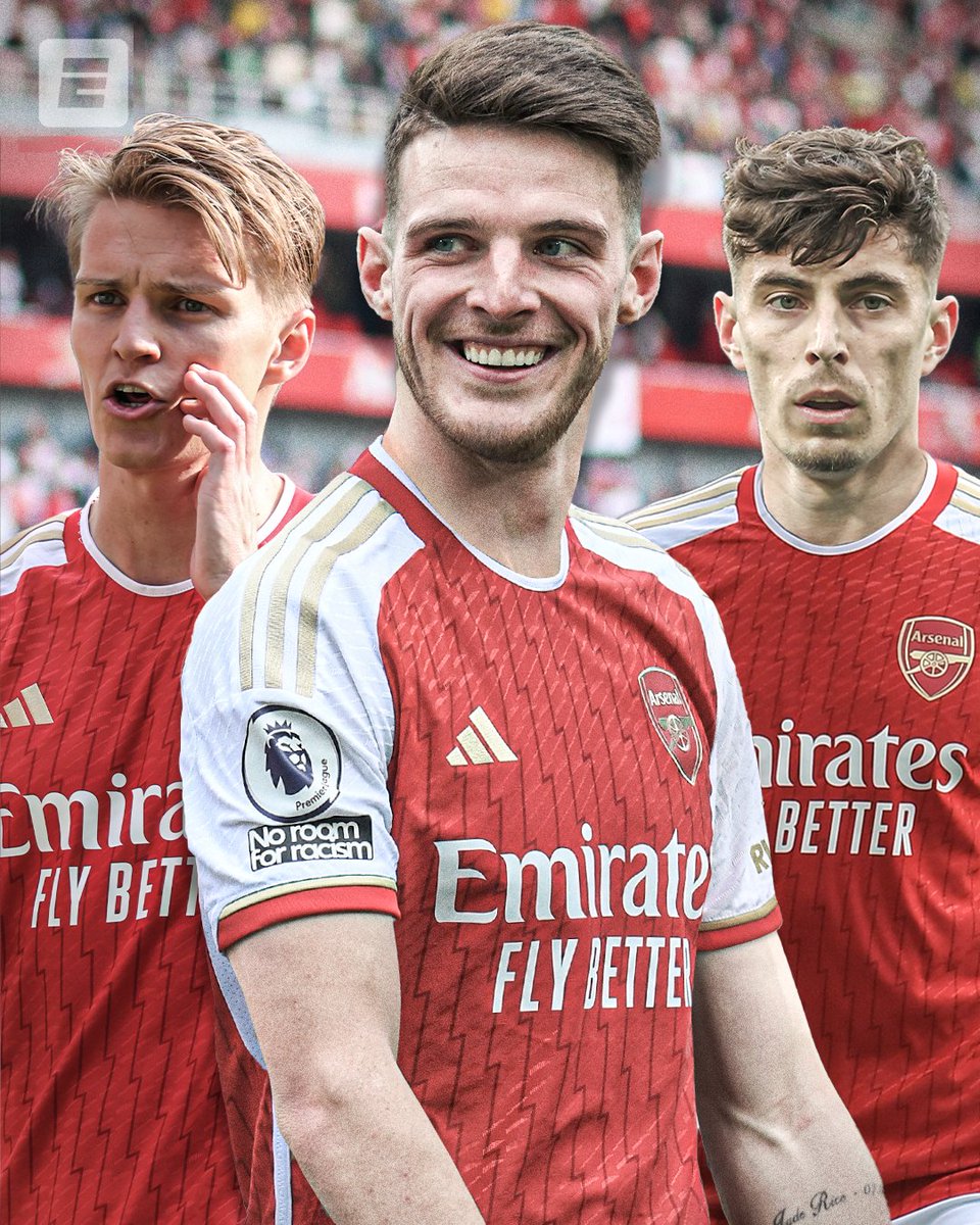 ESPNFC's tweet photo. Arsenal's new midfield trio 🔥 https://t.co/pLzWRUldxX