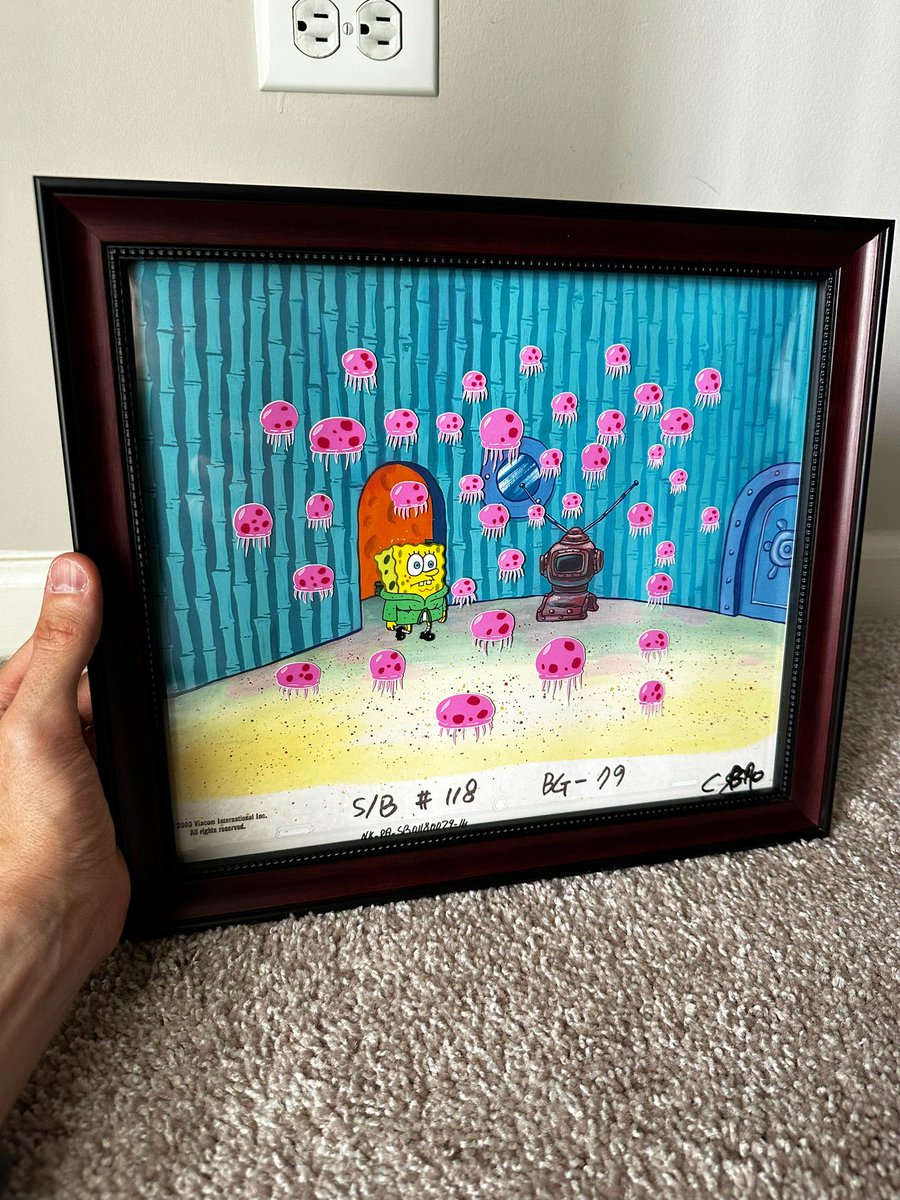 ddofinternet's tweet image. I just bought a piece of the SpongeBob Episode “Jellyfish Jam”
 
Season 1 was the only season that was hand painted.