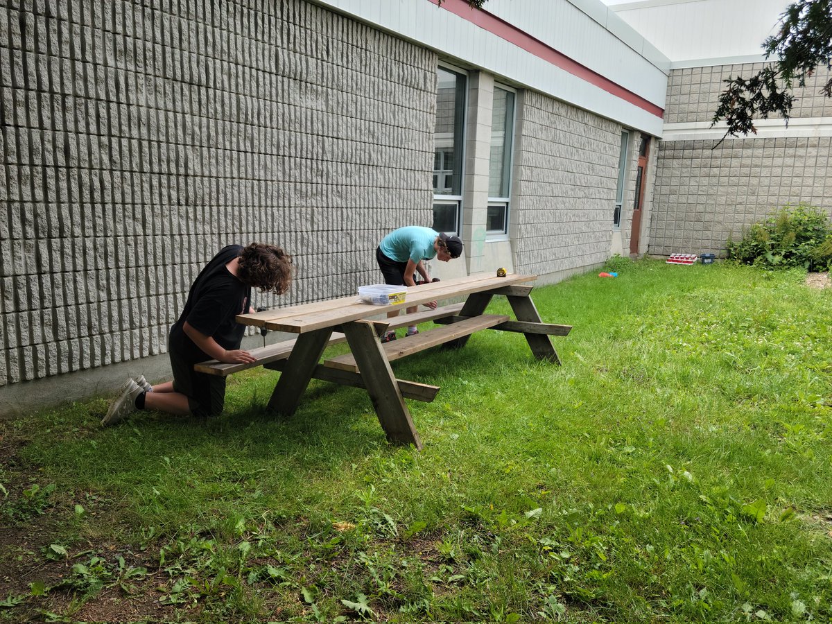 Aaron Stevenson (@amh_stevenson) on Twitter photo Int Ss leaving a legacy for future students. Repurposing materials and creating new learning spaces in our courtyard. <a href="/monckps/">Monck Public School</a> <a href="/TLDSB/">TLDSB</a> <a href="/TLDSB_Pathways/">TLDSB Pathways</a> #monckmagic Int Ss leaving a legacy for future students. Repurposing materials and creating new learning spaces in our courtyard. <a href="/monckps/">Monck Public School</a> <a href="/TLDSB/">TLDSB</a> <a href="/TLDSB_Pathways/">TLDSB Pathways</a> #monckmagic