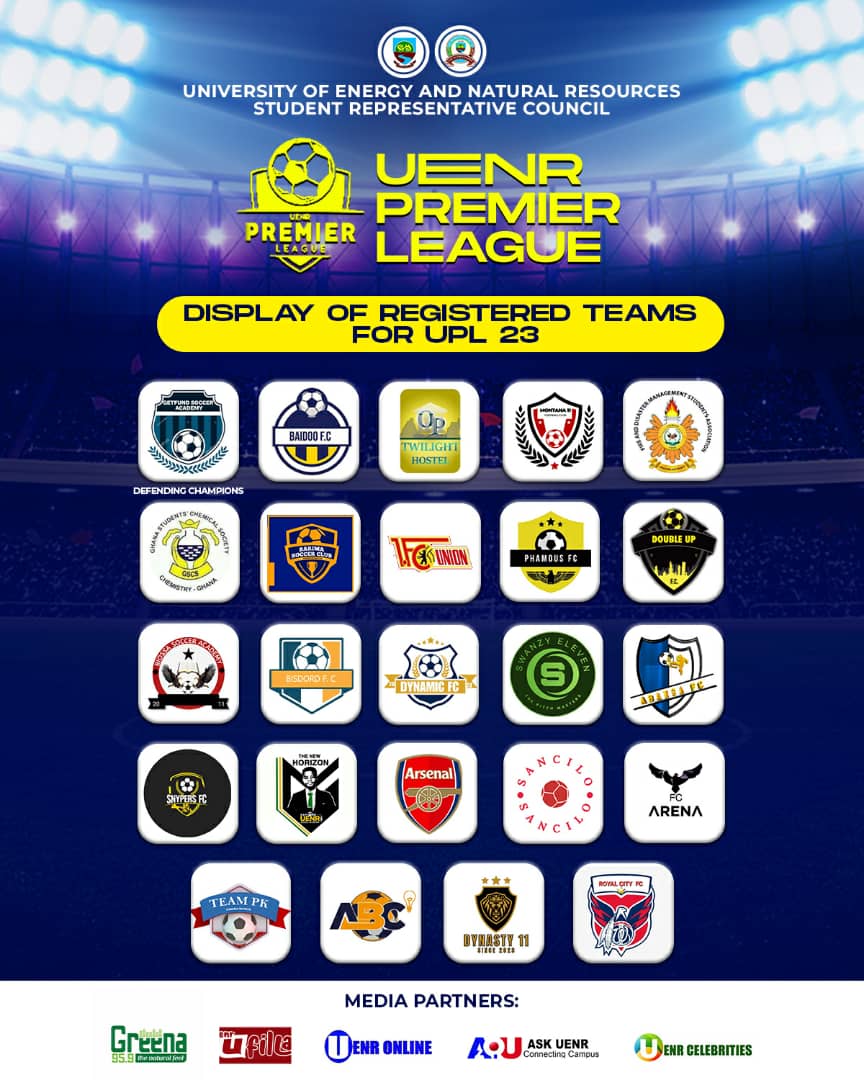 UenrSrc's tweet photo. ⚽ DISPLAY OF REGISTERED TEAMS FOR THE UENR PREMIER LEAGUE 2023(UPL'23)🔥

#ChangingTheGame https://t.co/YsvzazoMqJ
