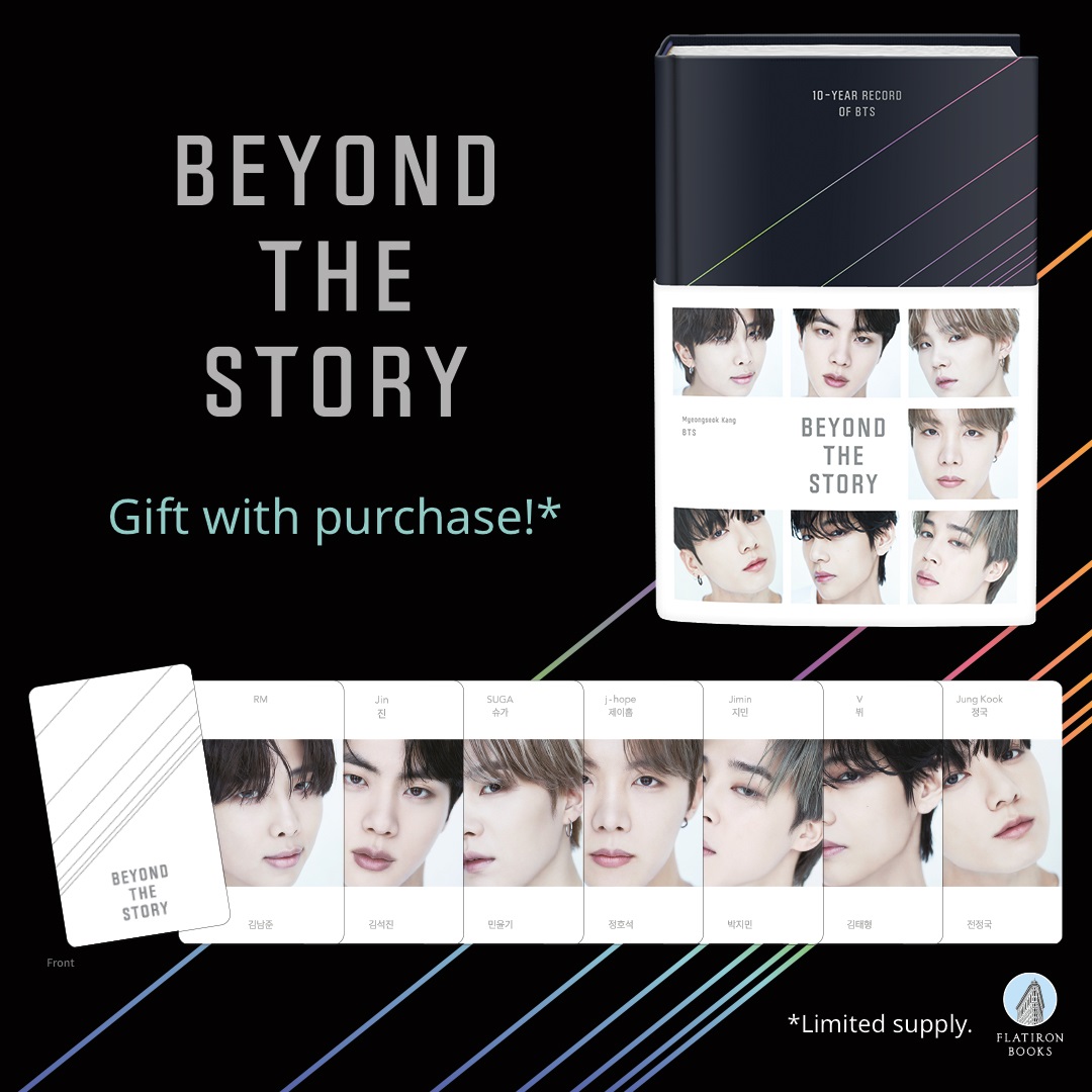 📢 Exciting news, ARMY! Pre-order BEYOND THE STORY: 10-YEAR RECORD OF BTS hardcover edition and get these AMAZING photocards as a gift with purchase! But supplies are limited order today. Out July 9, 2023. 

#BTS
#방탄소년단
#BEYOND_THE_STORY
ow.ly/p5sP50OZOss