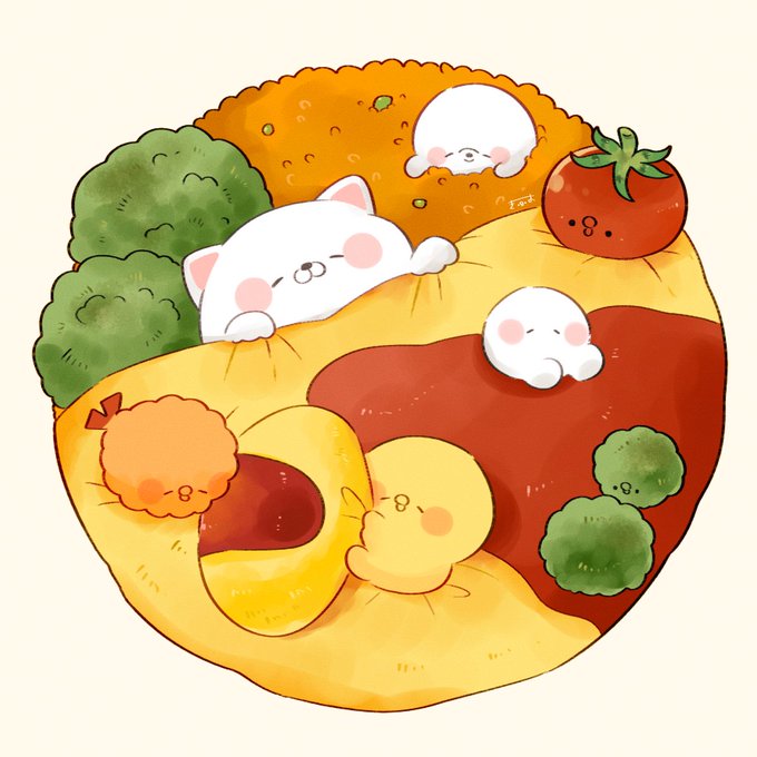 「オムライス 蕃茄」のTwitter画像/イラスト(新着)