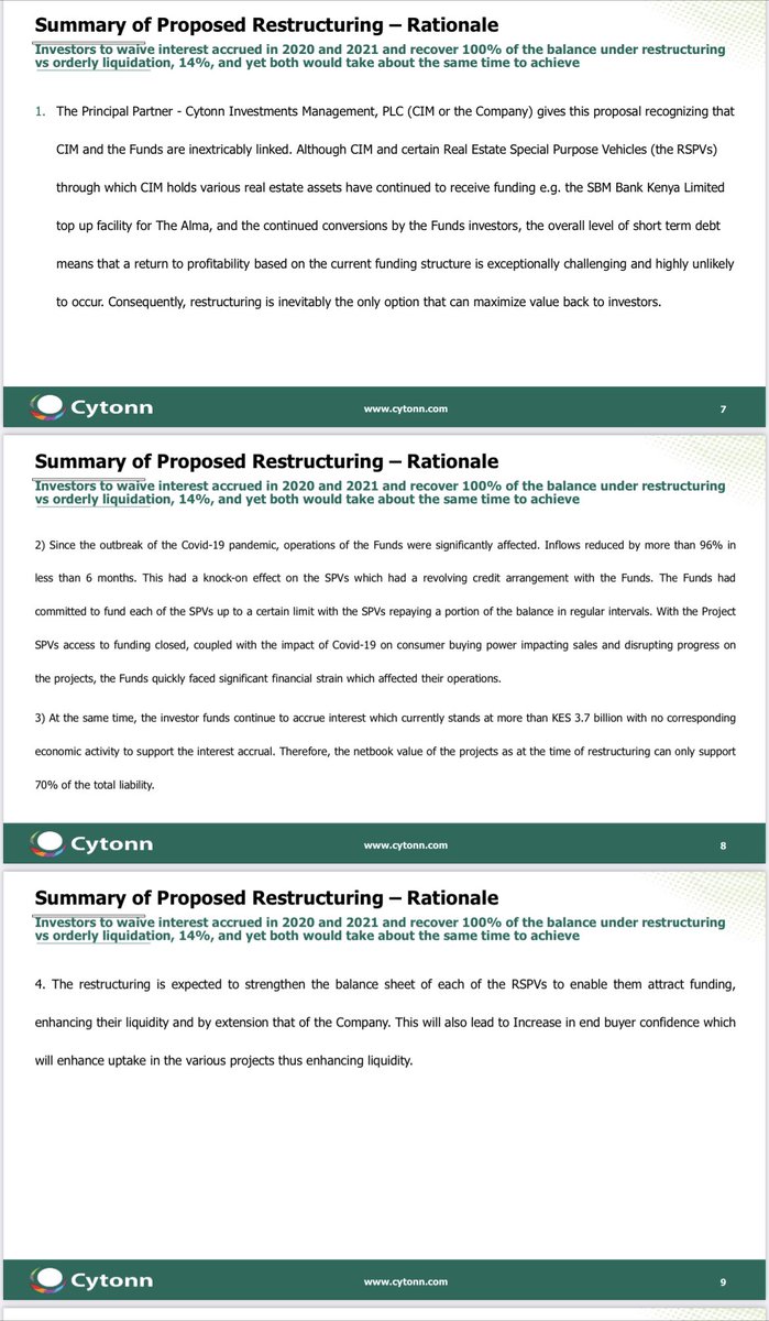 AlbertMutu21144's tweet photo. @MwangoCapital @ehdande @CytonnInvest The meetings for which @ehdande shared poster above are illegal per the court appointed Official Receiver. He’s scaring investors that liquidation is bad for them yet even if you give him 100 years he won’t return the money. He benefits from confusion. He’s deck used in meetings https://t.co/1g28C9LBg2