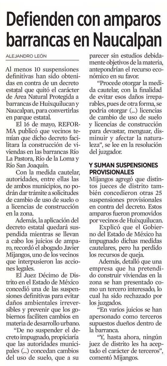 ¿Qué hace ACHE? Defendemos nuestras áreas naturales protegidas #ANP, le ponemos un alto a desarrolladoras inescrupulosas y gobernadores corruptos e incompetentes (.<a href="/alfredodelmazo/">Alfredo Del Mazo</a>), detenemos la instalación de comercios en la colonia y mantemenos a La Herradura como una colonia