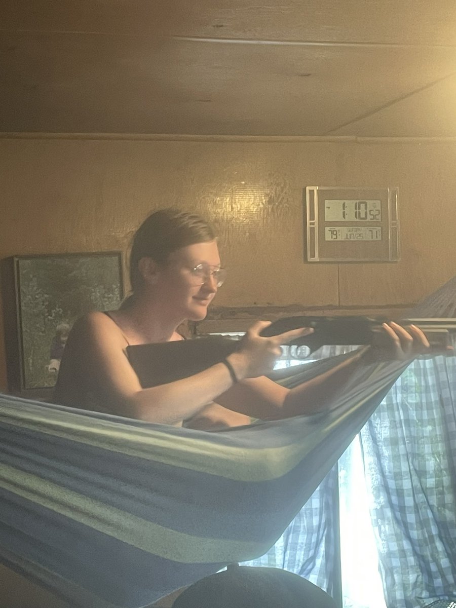 NothingPertains's tweet photo. This is why people can’t trust American hippies. There’s a gun in every hammock. https://t.co/j4os8rdXFX