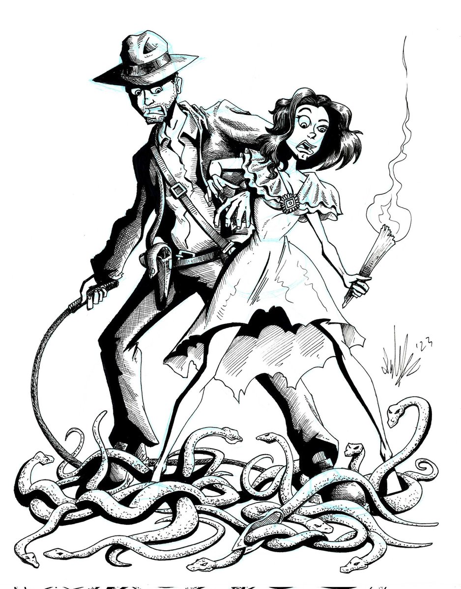 Here’s Indy and Marion from last night’s stream!

“It ain’t the years, honey.  It’s the mileage.”

Follow me on Twitch at twitch.tv/outhousecartoo…

#IndianaJones    #MarionRavenwood #HarrisonFord #KarenAllen #movie #movieart #fanart #characterart #art #artist #stream #twitch