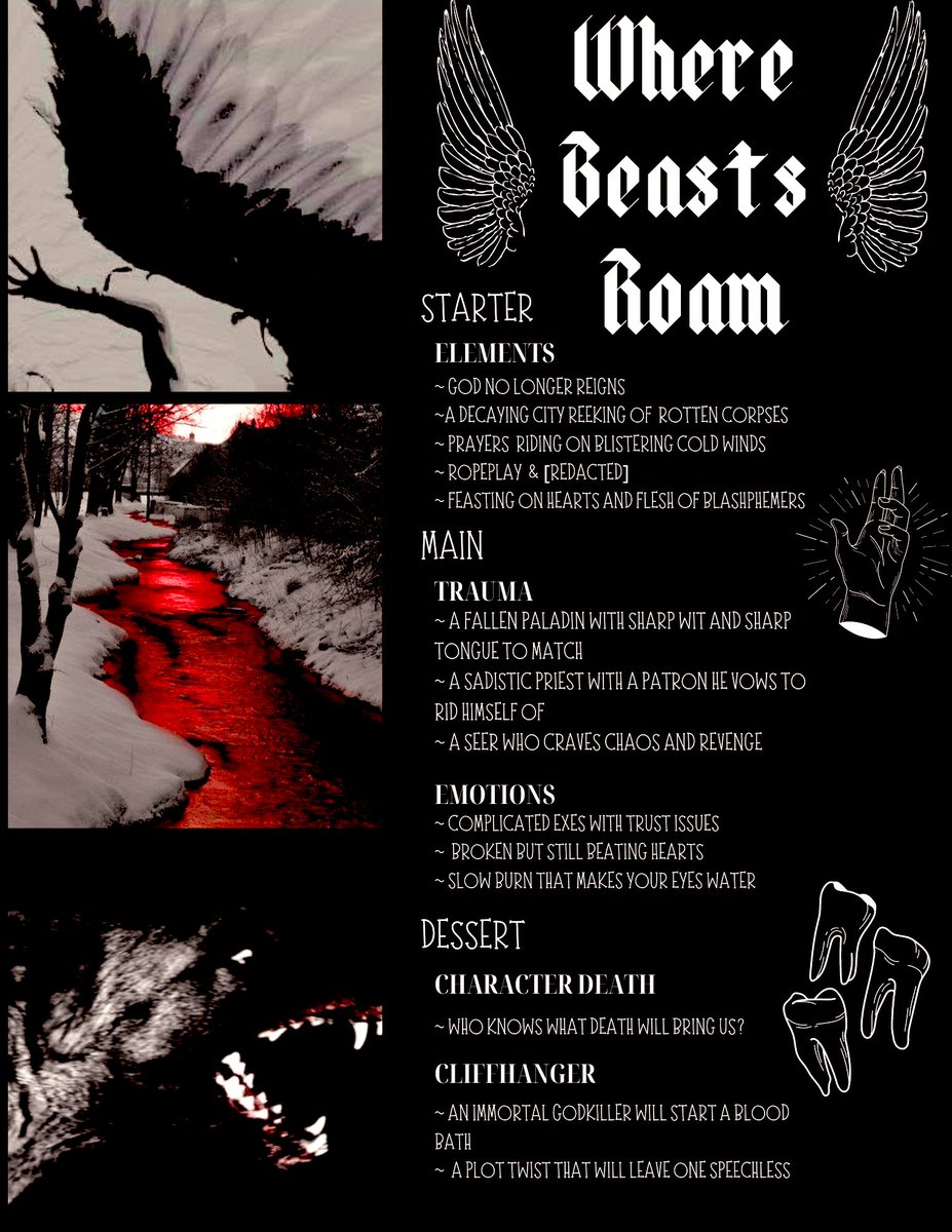 bloodydevotion's tweet photo. not sure if anyone would be interested in dining at my restaurant but who knows? #WIPMenu https://t.co/2MOOLi9m7W