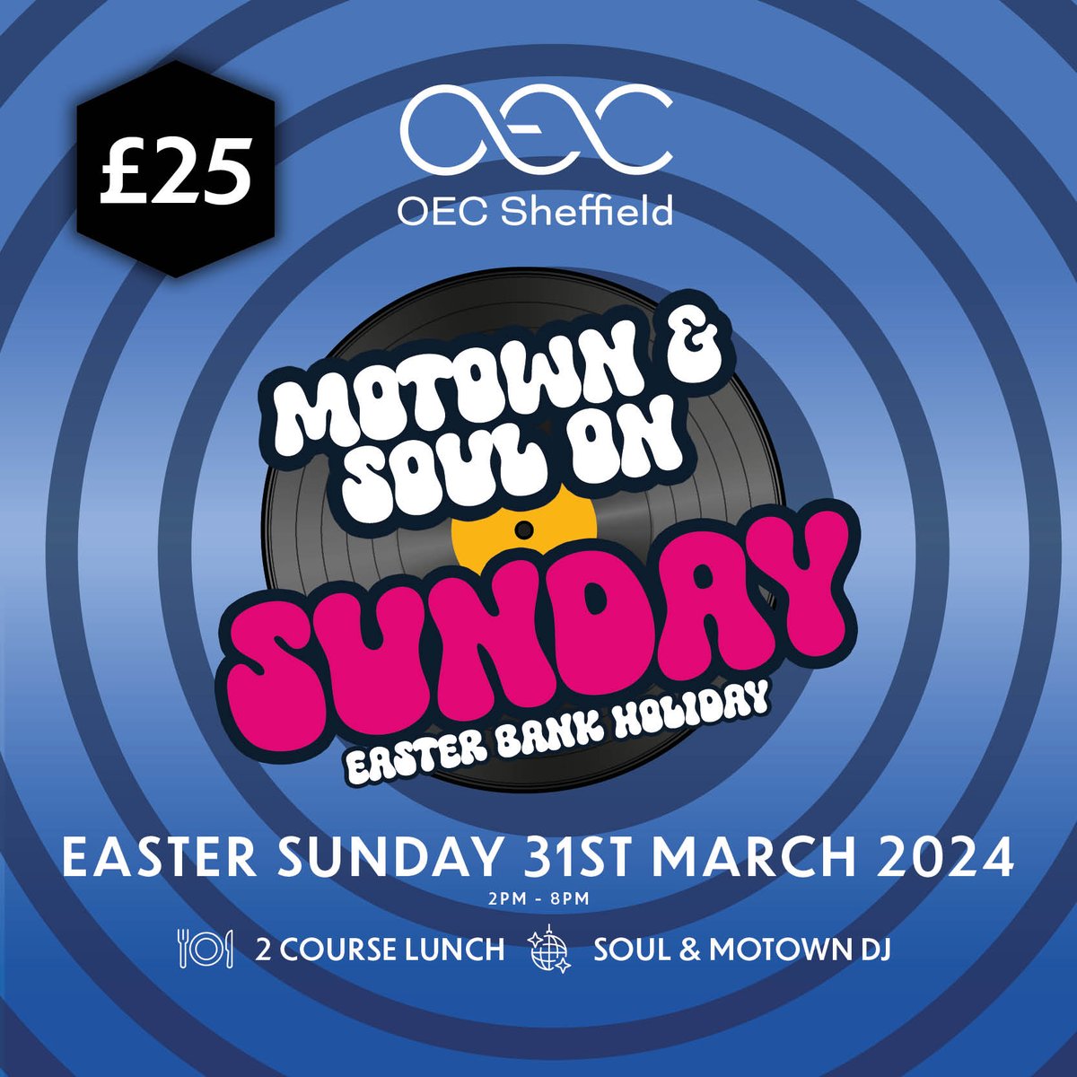 #Motown & #Soul On #EasterSunday 🐰
Join us for an afternoon of Motown & Soul #Anthems, Hits & Classics 🎤

🍽️ 2 Course Lunch
🪩 Soul & Motown DJ
🎟️ £25

See menu and book here: zurl.co/rHdO