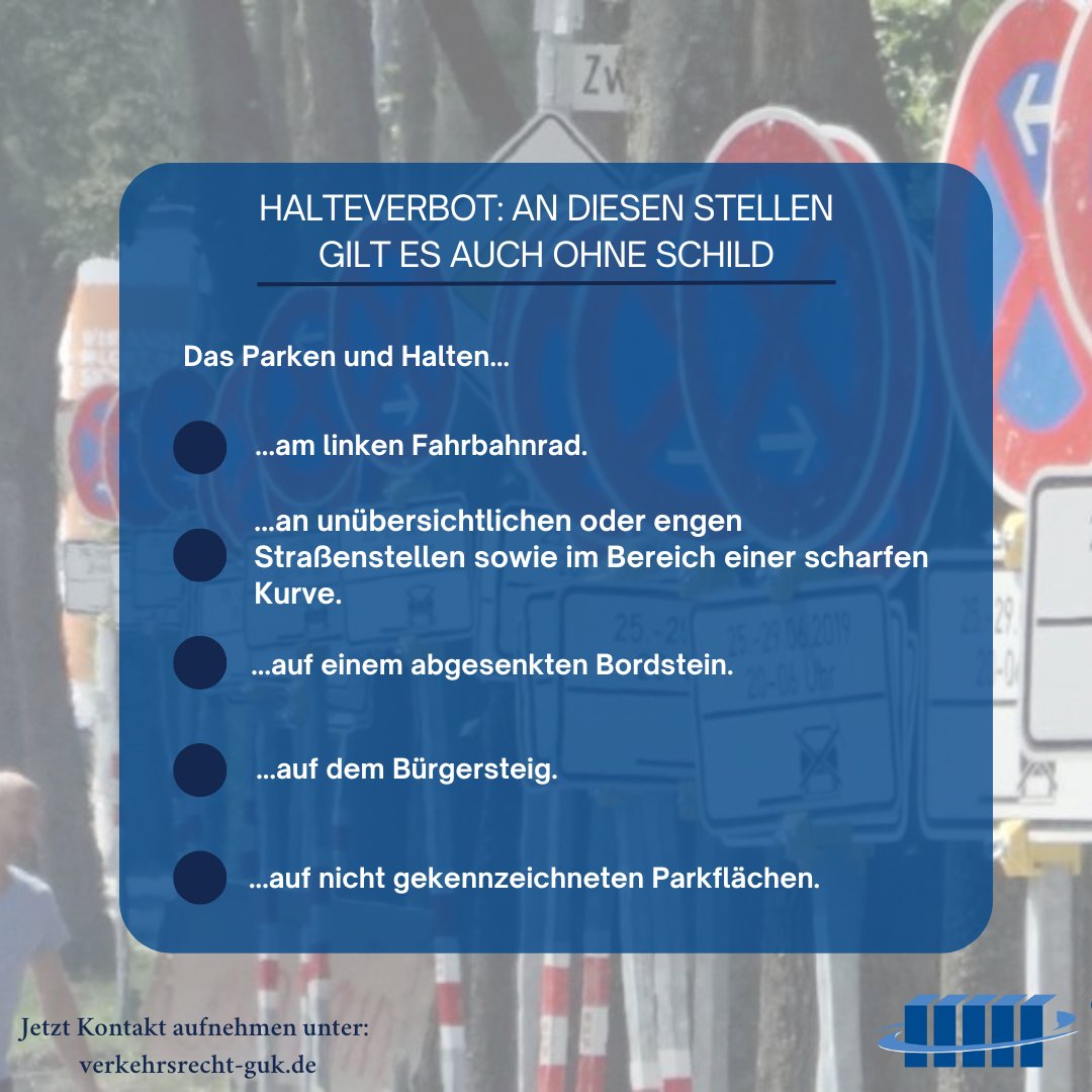 KanzleiGehrlein's tweet photo. Jetzt Kontakt aufnehmen unter: https://t.co/n9gEw7MRbd
#gehrleinukollegen #verkehrsrecht #straßenverkehrsrecht #halteverbot #parkverbot #schild https://t.co/PLFl1Wyyy9