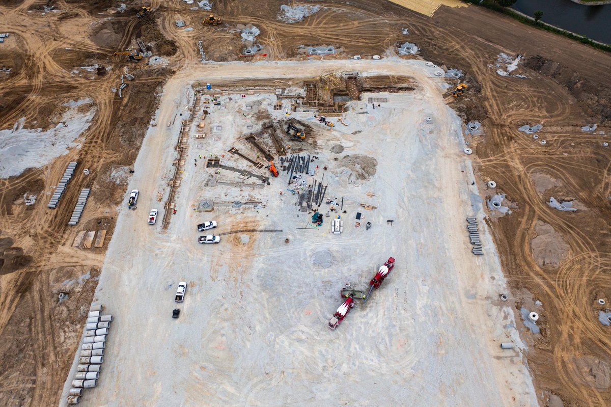 FishersIN's tweet photo. We broke ground back in March for the new #FishersEventCenter. Check out some of the progress! @indyfuel More info: https://t.co/M226ohMWAW https://t.co/q7Wy9py8hd