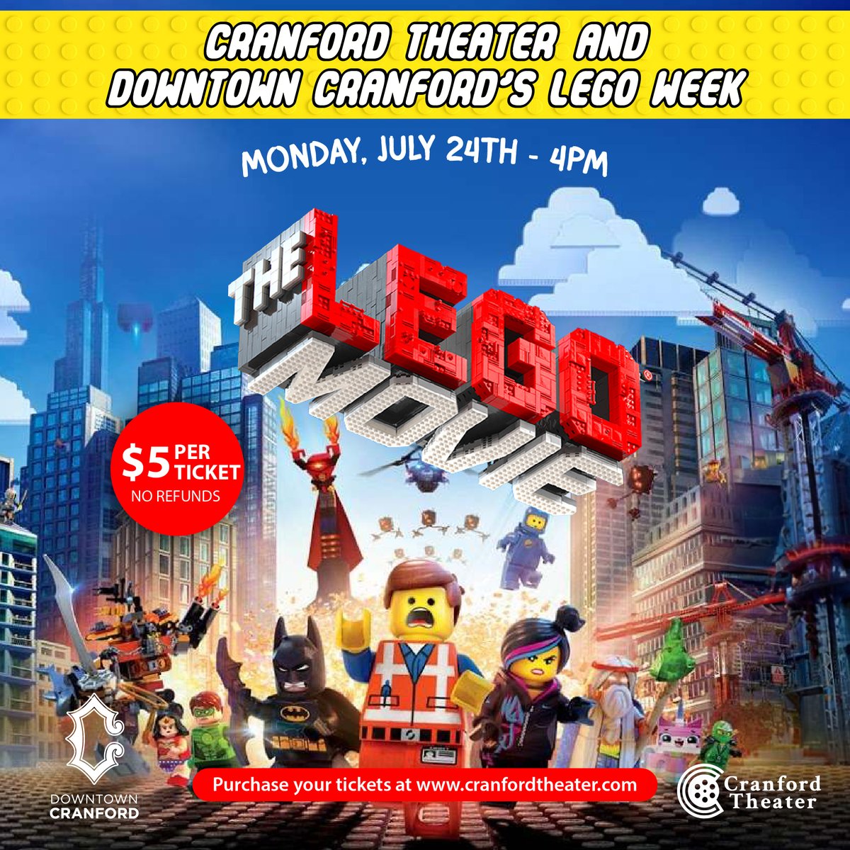 Downtown Cranford has a number of LEGO themed events taking place in July. Head over to our Events page to see everything we have planned and reserve your spot!
downtowncranford.org/events