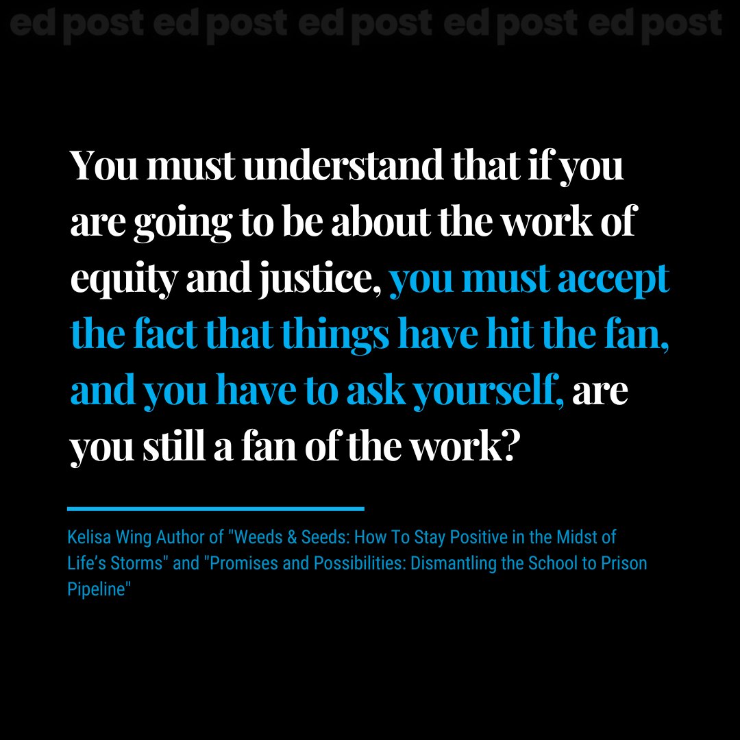 edu_post's tweet image. We find ourselves at a pivotal point where the challenges are immense, and the urgency for change is undeniable. The question we must ask ourselves is: Are we still fans of this work?

#EquityAndJustice #AntiRacistEducation #CommitmentToChange

edpost.com/stories/anti-r…