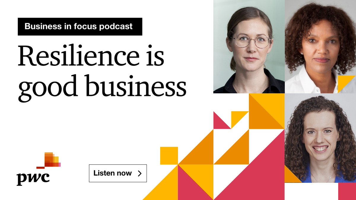 On the latest @PwC_UK #BusinessInFocus podcast I hosted a discussion on why a broader approach to resilience is key to not just responding to risk but taking it and creating opportunity. Listen to find out more : pwc.to/3r4TQou