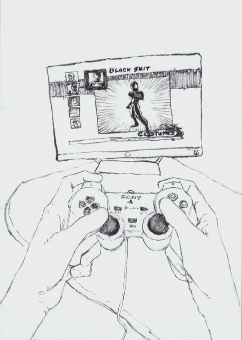 nostalgia, ink on paper 