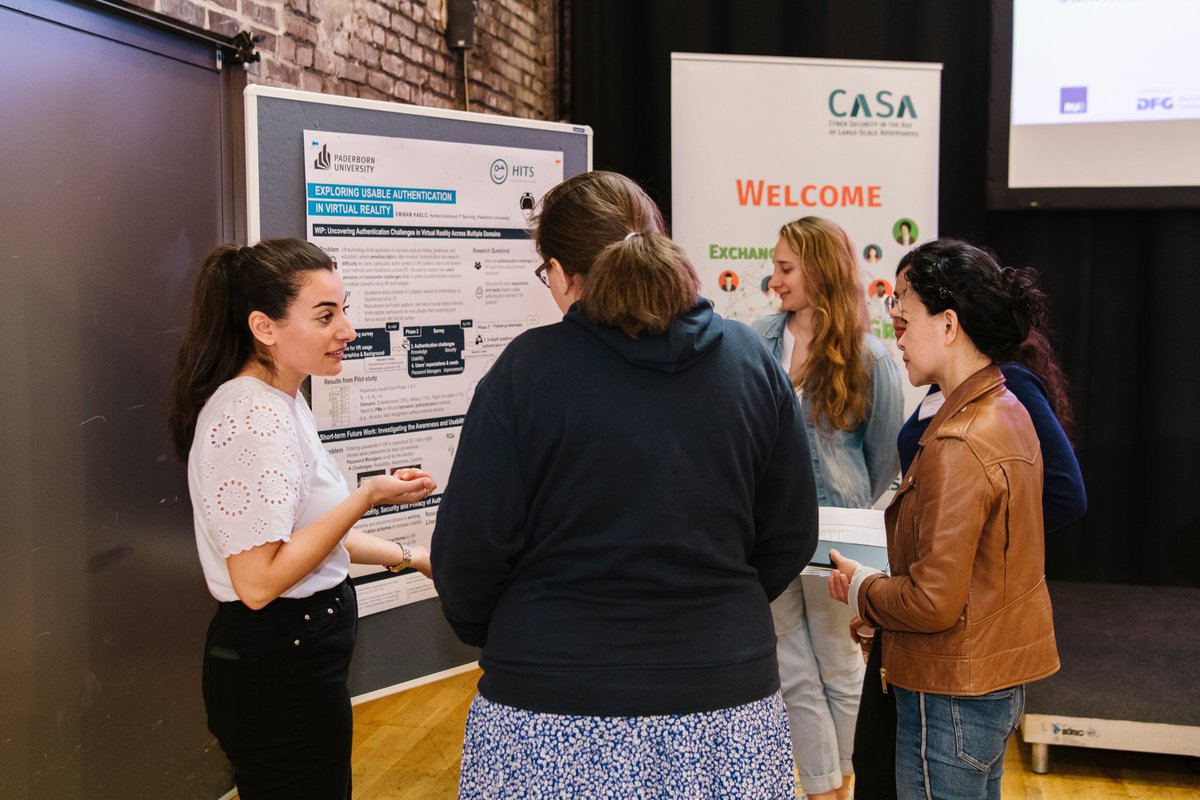 CASA - Cluster of Excellence for Cyber Security (@casa_exc) on Twitter photo Some Impressions of Day 2 of #WISC2023: Today, the participants enjoyed talks by <a href="/shrutitople/">Shruti Tople</a> and Maria Eichlseder, and held poster presentations and lightning talks. Some Impressions of Day 2 of #WISC2023: Today, the participants enjoyed talks by <a href="/shrutitople/">Shruti Tople</a> and Maria Eichlseder, and held poster presentations and lightning talks.