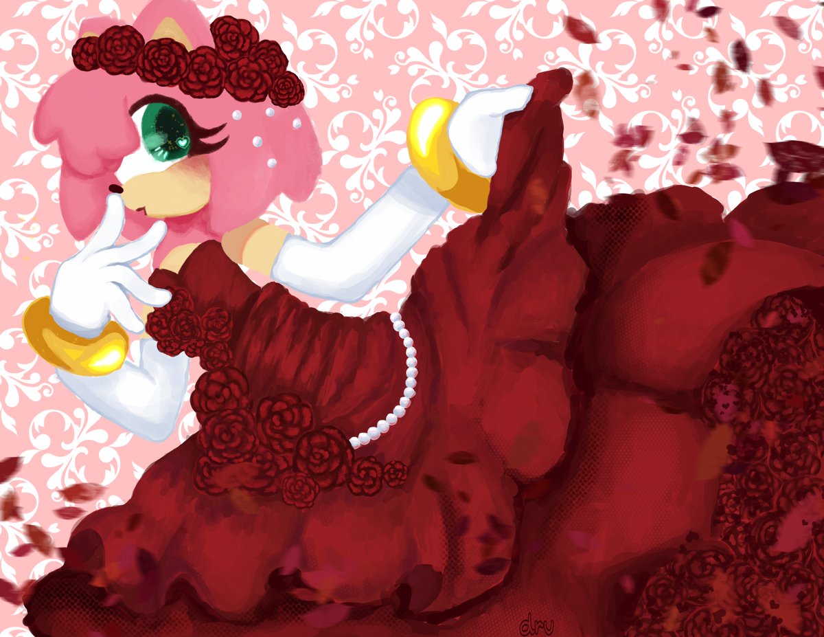 Dressed in pure White #amyrose #Amyrosefanart #Sonicfanart #pjsk_fa