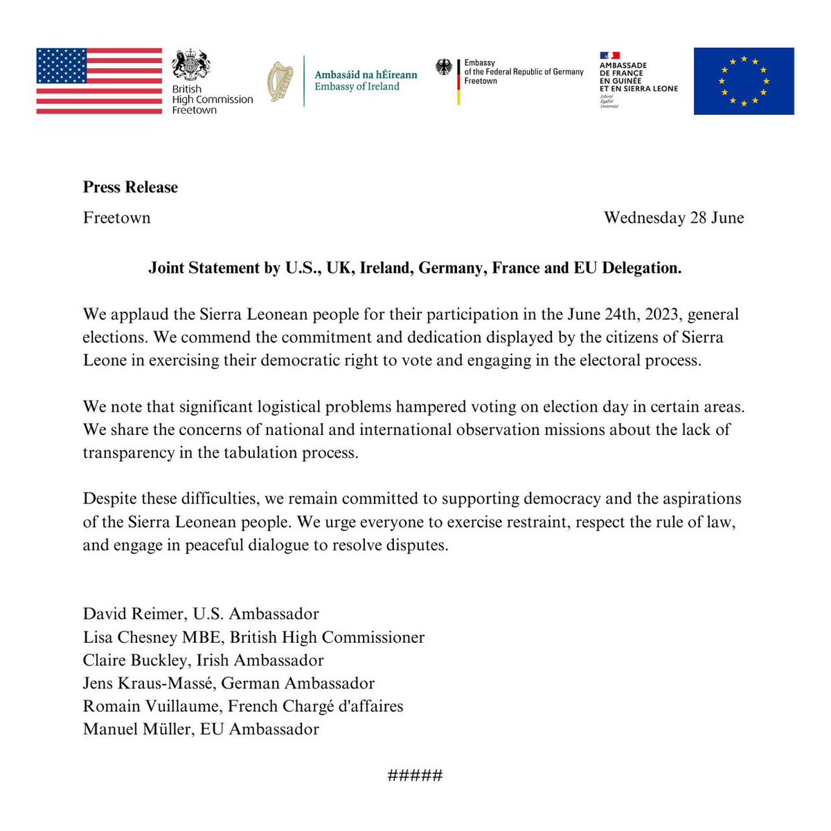 This election was rigged by the Electoral  Commission. We demand transparency  in result counting. And a credible election results.