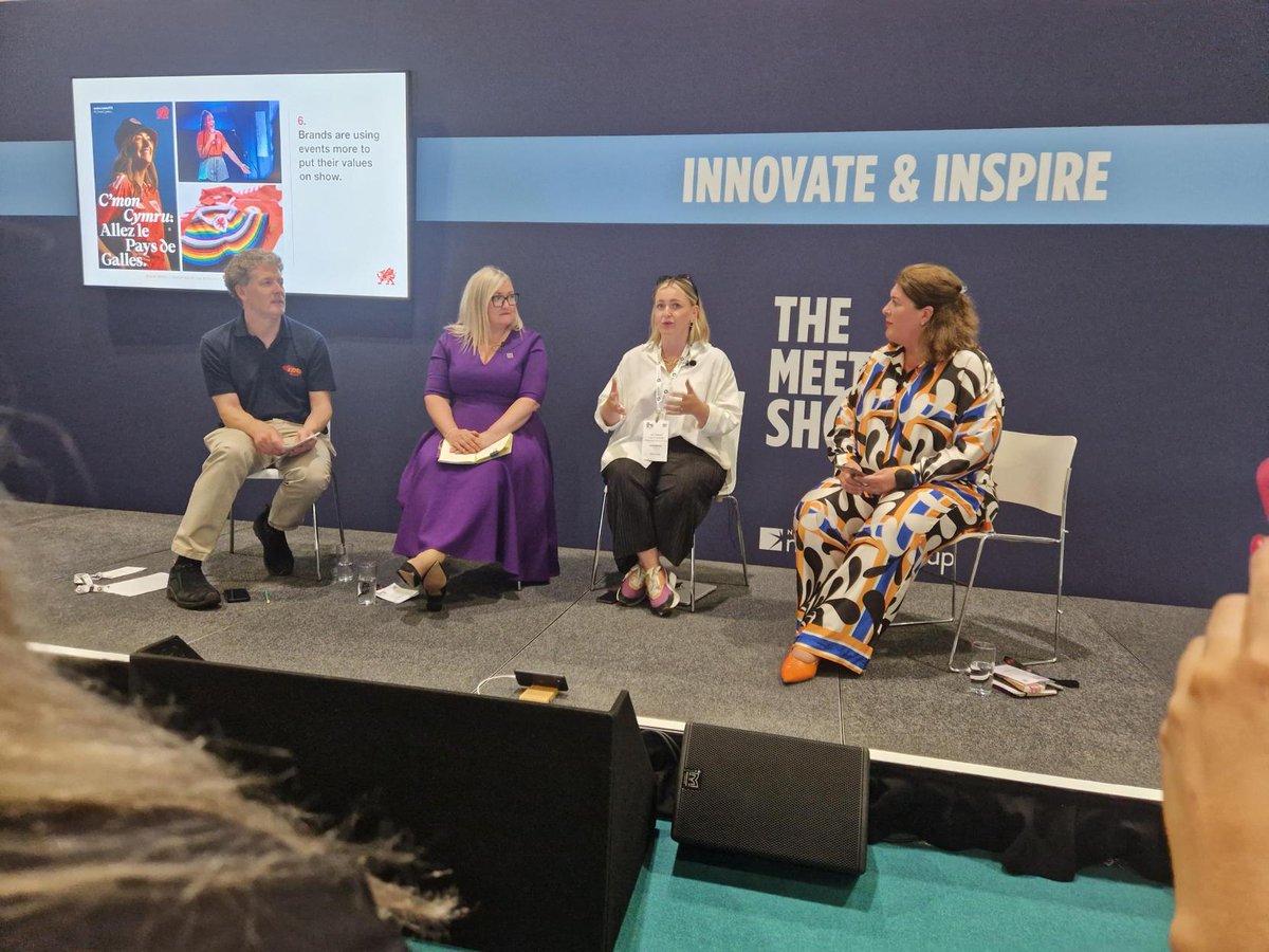 Did you see @jessmagness23 in action🎙️? We're increadibly proud to have her represent us at @MeetingsShow and captivating the audience with her stories of modern day event success. Way to go, Jess👏 @MeetInWales #eventprofs #Londonevent #agency #cardiffcity #Wales