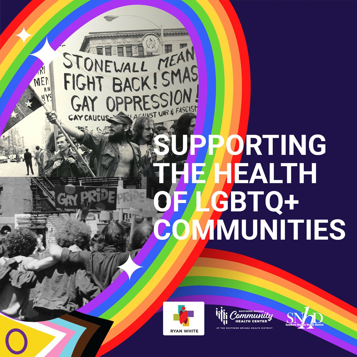 SNHDinfo's tweet photo. 6/28/69 — The historic #Stonewall uprising served as a galvanizing event. One year later, to commemorate the riots, thousands of marchers took to NYC streets in the nation’s first gay pride march. #LGBTQHealthisPublicHealth #transrightsarehumanrights #firstpridewasariot https://t.co/zAXV2Ik7dK