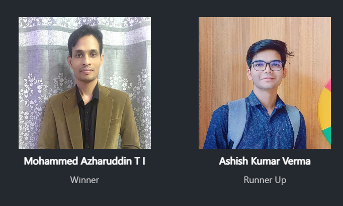imdigitalashish's tweet photo. π Excited to share that I clinched the AIR- 2 ( js cat) in the National Microsoft Fastest Coder Hackathon! π· Thanks to @Microsoft for this amazing opportunity #FastestCoder https://t.co/mwC2JrwGqk https://t.co/dhvZFgkNJ2