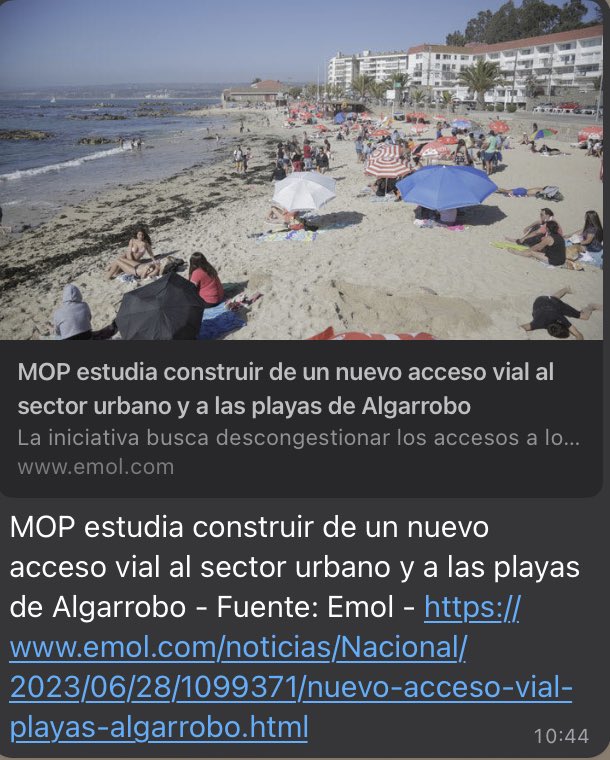 Algarrobo necesita una solución vial definitiva. Para sus accesos e internamente. Vialidad MOP está anunciando estudios. Es de esperarse que todos los actores se coordinen y la propuesta sea global y no parcial. <a href="/Munialgarrobo/">Muni - Algarrobo</a> <a href="/MOPValparaiso/">SeremiMOP Valparaíso</a> <a href="/GOREValparaiso/">Gobierno Regional de Valparaíso</a> <a href="/mop_chile/">Ministerio de Obras Públicas🇨🇱</a>