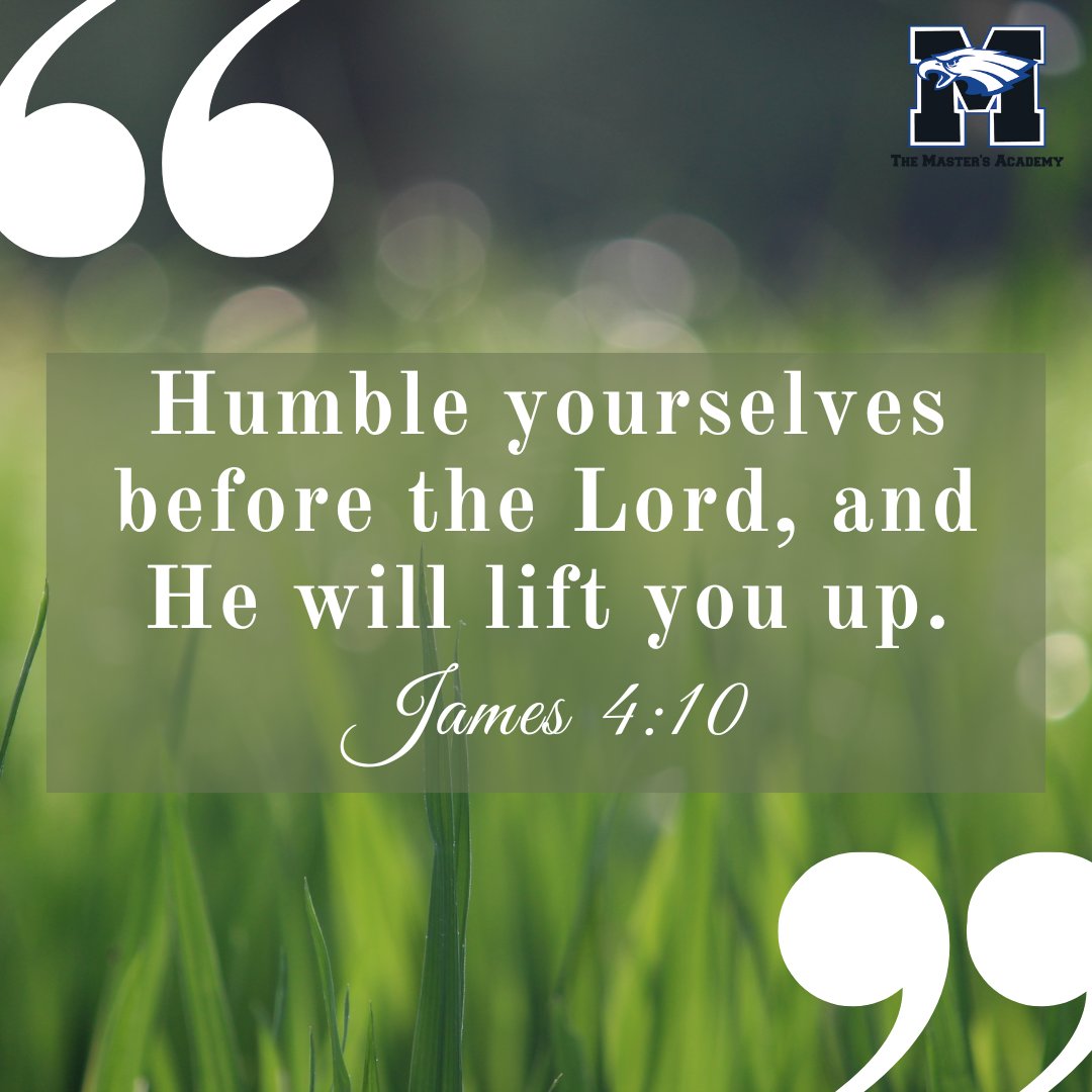TMAoviedo's tweet photo. "Humble yourselves before the Lord; and he will lift you up."
James 4:10
#wordonwednesday #standintruth #soareagle https://t.co/W8zNNan3g0