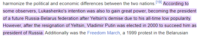 Crazy idea. First note that Lukashenko attempted to succeed Yeltsin as president of a russia-Belarus Union state.

Now note that russia is undefended and Wagner is in Belarus. Could Lukashenko invade and seize russia for himself with Wagner support? I think he could.