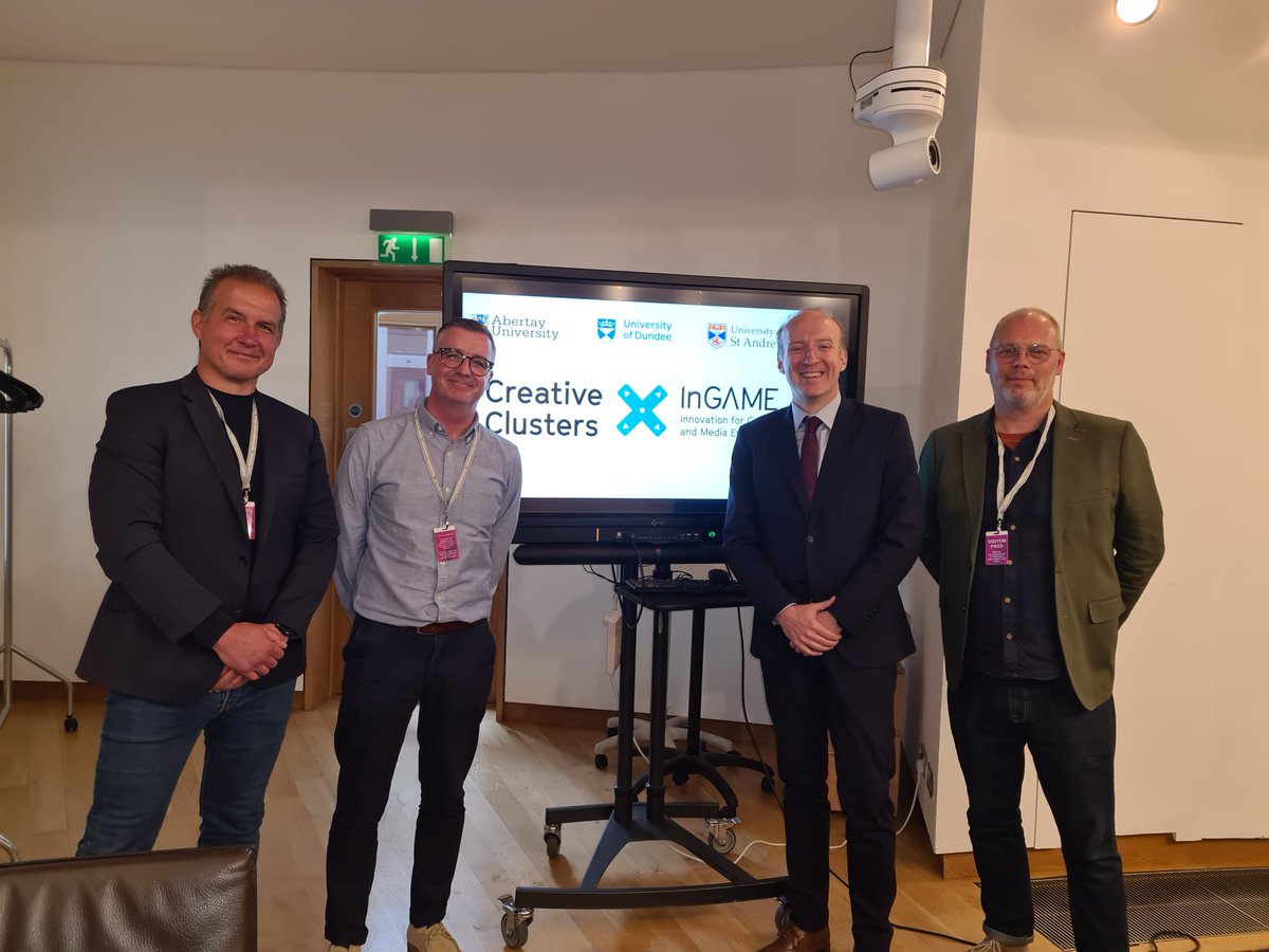 michaeljmarra's tweet image. Today I led a roundtable on InGAME (Innovation for Games and Media Enterprise) and the great economic impact it has made, in Dundee and farther afield.

InGAME have helped to establish a thriving digital innovation ecosystem that will help sustain and grow Dundee’s games cluster.