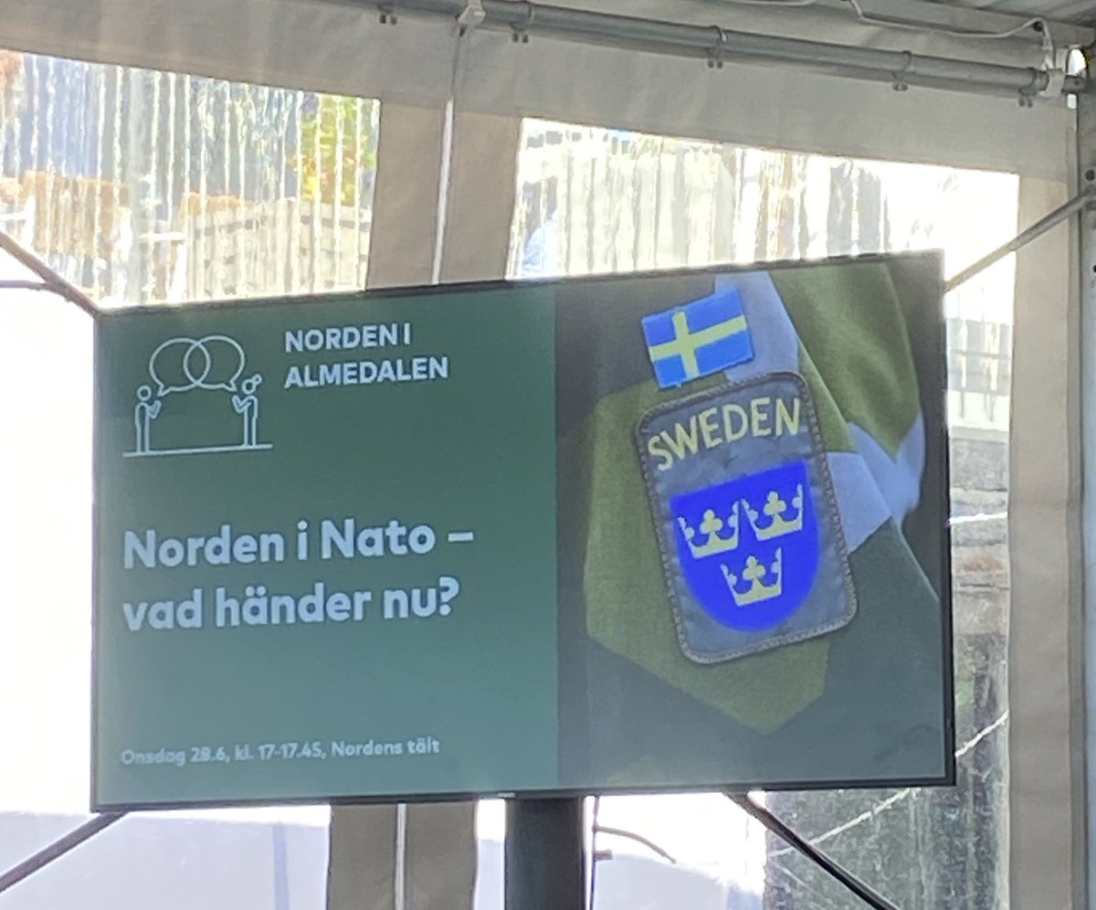 Det som är spännande med Almedalen är att slinka in på något helt annat än det man jobbar med. #nordiskaministerrådet