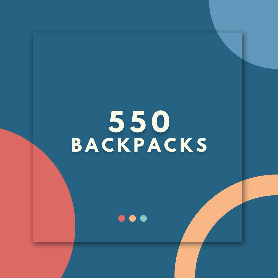 550! That is our goal for backpacks this summer at The Circle of Love Foundation. Backpack-by-backpack we plan on giving kids a bag full of school supplies. Check out the link in our bio if you are interested in helping us!🎒 #biggoals #bigresults #thecircleoflove