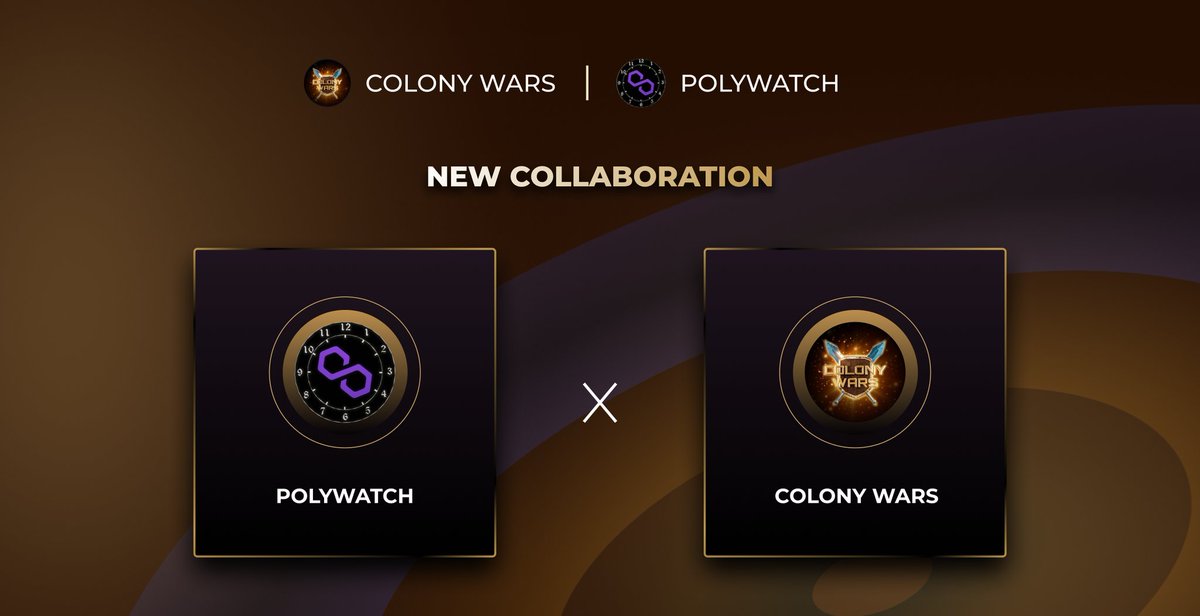 Polygon_Space1's tweet image. 🚀 @ColonyWars_ partnership with @POLY_WATCH! 

🚀 #POLYWATCH aims to create a unique experience for NFT collectors and watch enthusiasts by offering them a wide selection of unique and rare watch models to own and display. 

🔽VISIT
linktr.ee/POLYWATCH