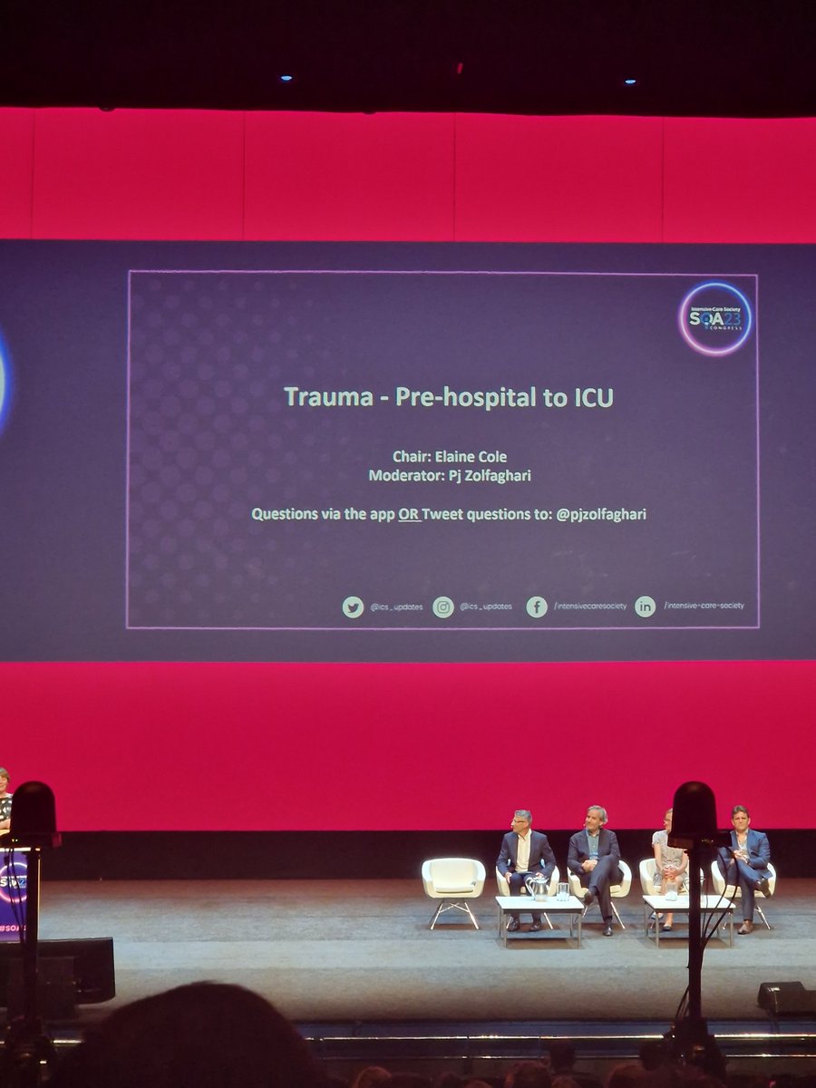 Great Trauma talk at #SOA23. Highlighted the importance of Major Trauma Networks.