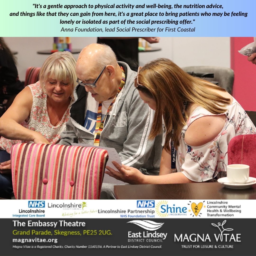 MagnaVitae's tweet photo. Ageless &amp; Agile Launch✨

Yesterday we celebrated our Shine Lincolnshire funding (£56,250) boosting our Ageless &amp; Agile programme, now launched in Skegness!

Thank you to all who came along!
@EastLindseyDC @lincscvs @PlatformHousing @LincolnshireCC @oylincolnshire @AgeUKLindsey https://t.co/tgpSq5YmRR