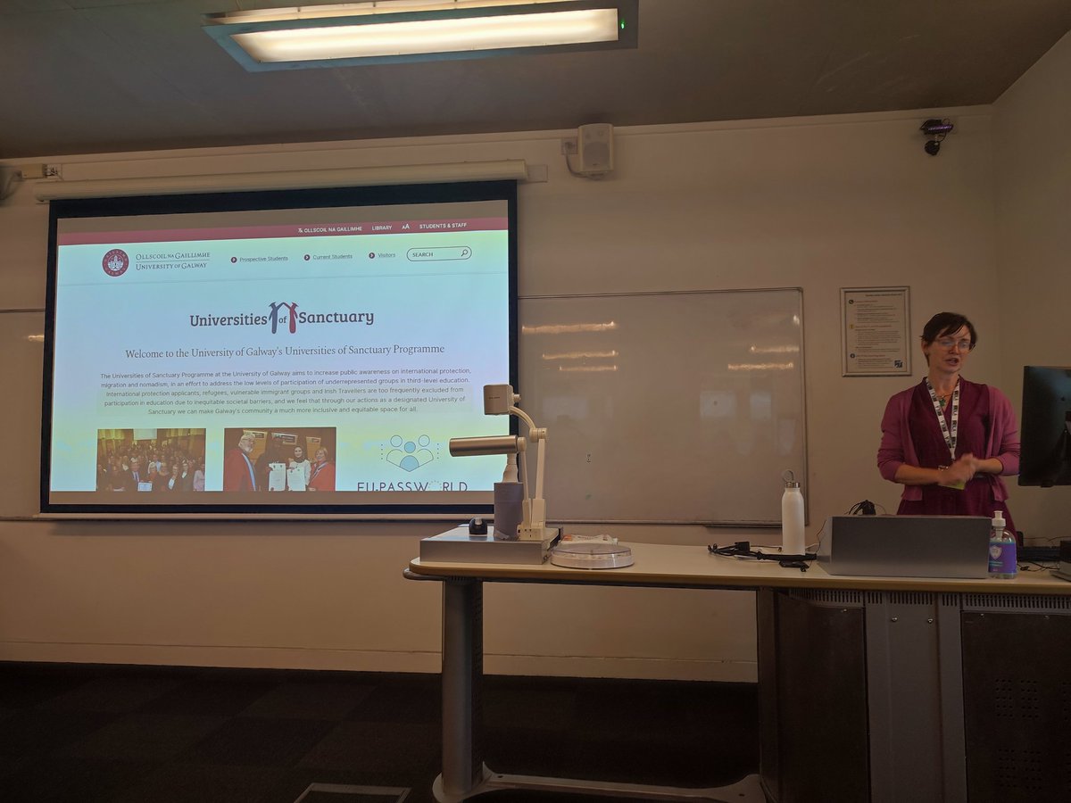 BLAlibNews's tweet photo. University of Galway is one of the Universities of Sanctuary, giving an opportunity for candidates from underrepresented communities #BLA23 https://t.co/poo0OGiiNx