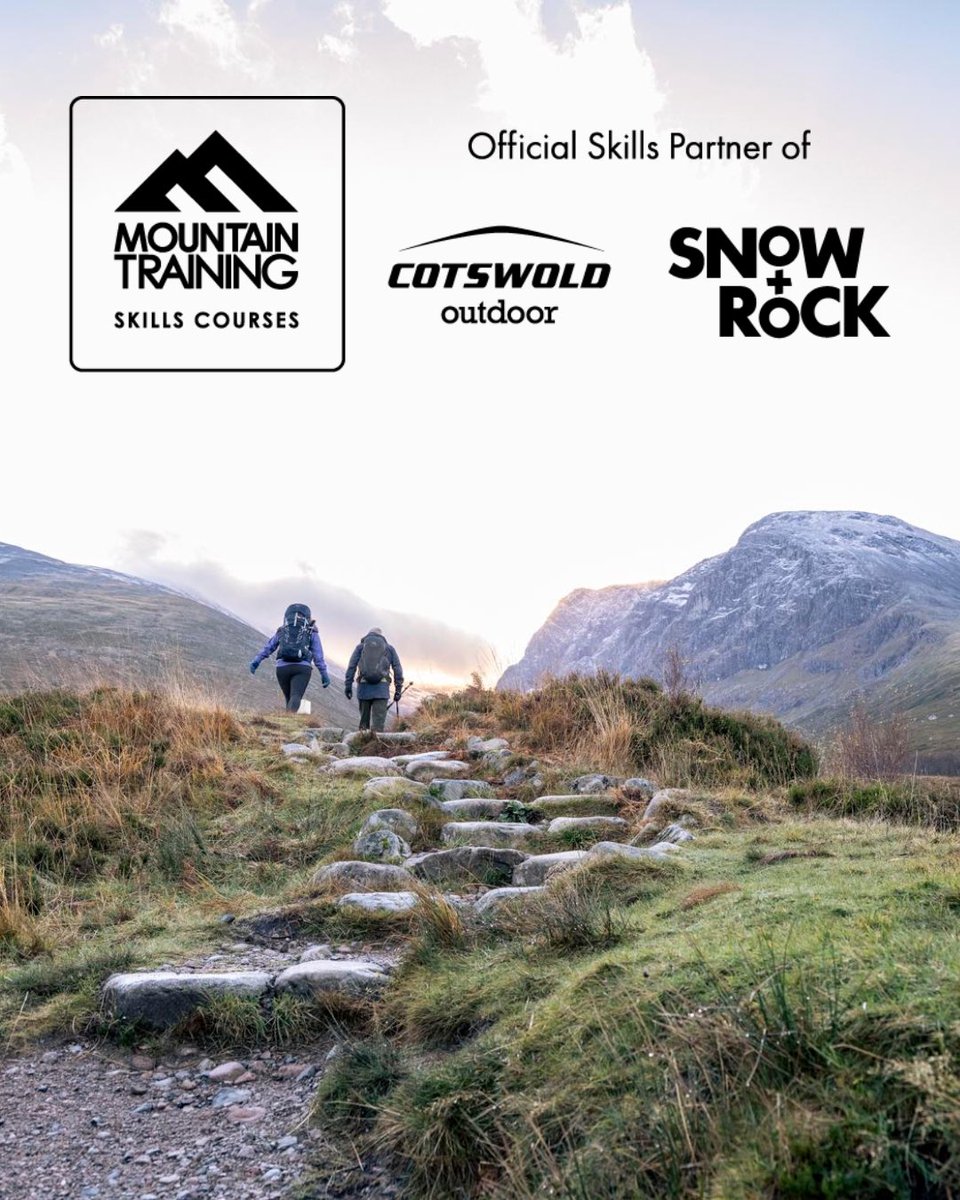 Announcing Cotswold Outdoor and Snow+Rock as our Official Skills Partners! This new partnership reflects our shared values of inspiring people to get outside, with the right skills and the right kit to explore the great outdoors safely. #HillSkills #MountainSkills #RockSkills