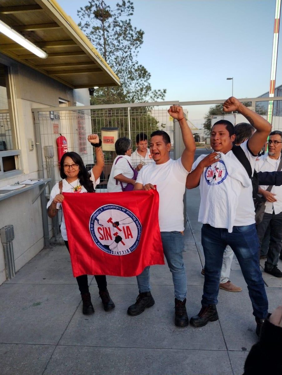 An historic day for our Mexican comrades working at Frankische Industrial Pipes. After a bitter struggle, workers have voted to join independent autoworkers’ union, #SINTTIA. Congrats! Another positive step toward a stronger, more militant North American trade union movement.
