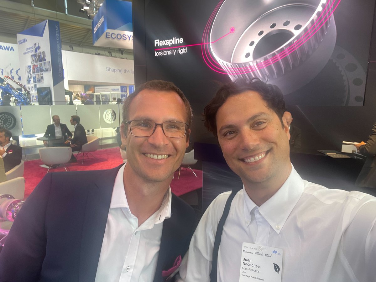 MassRobotics's tweet image. We are @automaticafair! It&apos;s great to see our residents and partners🤖🌟 @festo_global @harmonicdrive @realtime_i @maxongroupus #Robotics #Automatica