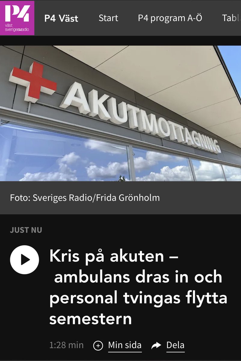 Biträdande sjukhusdirektör i NU-sjukvården säger till media att man stänger en ambulans, en vårdavdelning och drar in beviljad semester pga några uppsägningar och sjukskrivningar. Samtidigt visste man redan i april att det fanns ca 1k olösta ssk-pass i sommar.