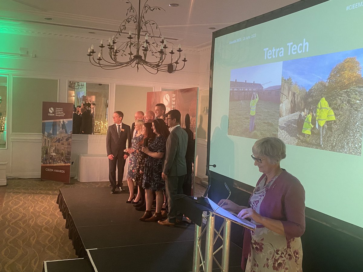 CIEEM (@cieemnet) on Twitter photo The Large Consultancy of the Year award (sponsored by <a href="/ArcadisUK/">Arcadis UK</a>) goes to…@tetratecheurope! Congratulations! TetraTech's team has conducted numerous impactful projects including leading the industry in nutrient neutrality #CIEEMAwards The Large Consultancy of the Year award (sponsored by <a href="/ArcadisUK/">Arcadis UK</a>) goes to…@tetratecheurope! Congratulations! TetraTech's team has conducted numerous impactful projects including leading the industry in nutrient neutrality #CIEEMAwards