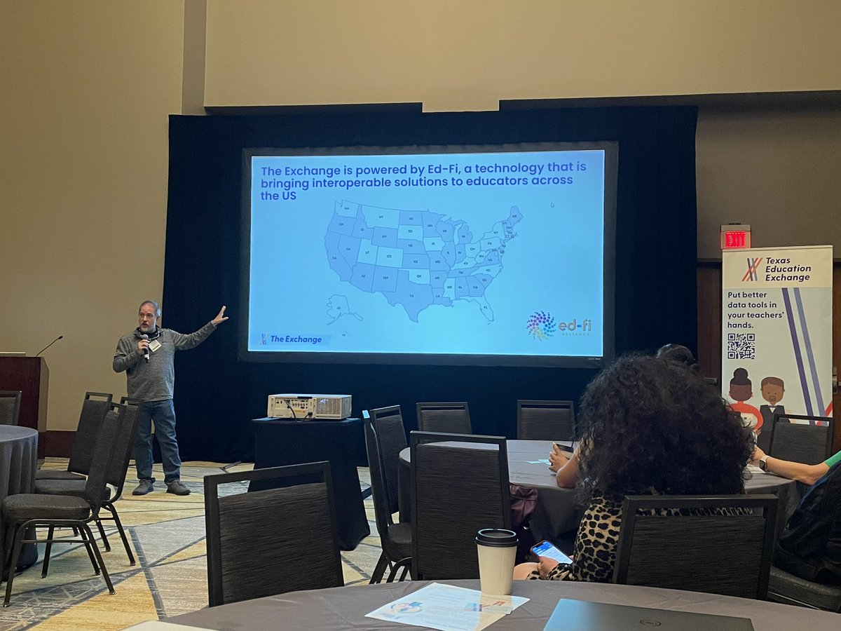 TxEdExchange's tweet photo. Happy to have @edfialliance with us today to explain how #edfi impacts education. https://t.co/jDrJEWb1AN