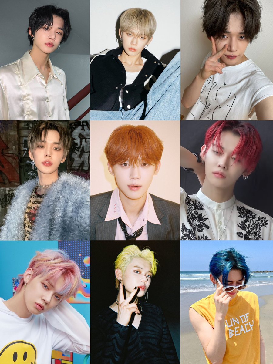 yeonjun's hair colours so far 🫶