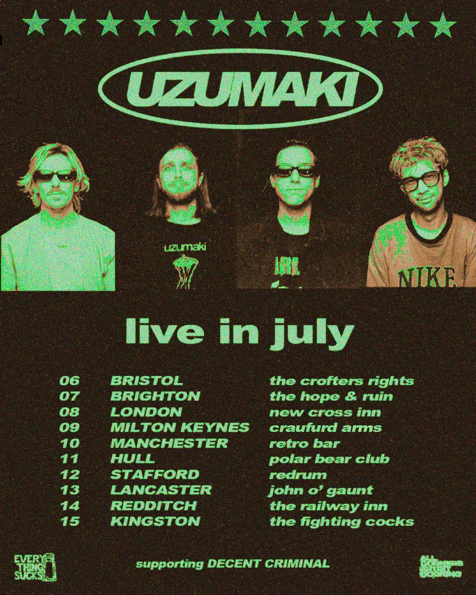 Uzumaki touring in July in support of new single ‘Ugly Hunger’ and upcoming EP ‘Square One’ bfan.link/ugly-hunger
