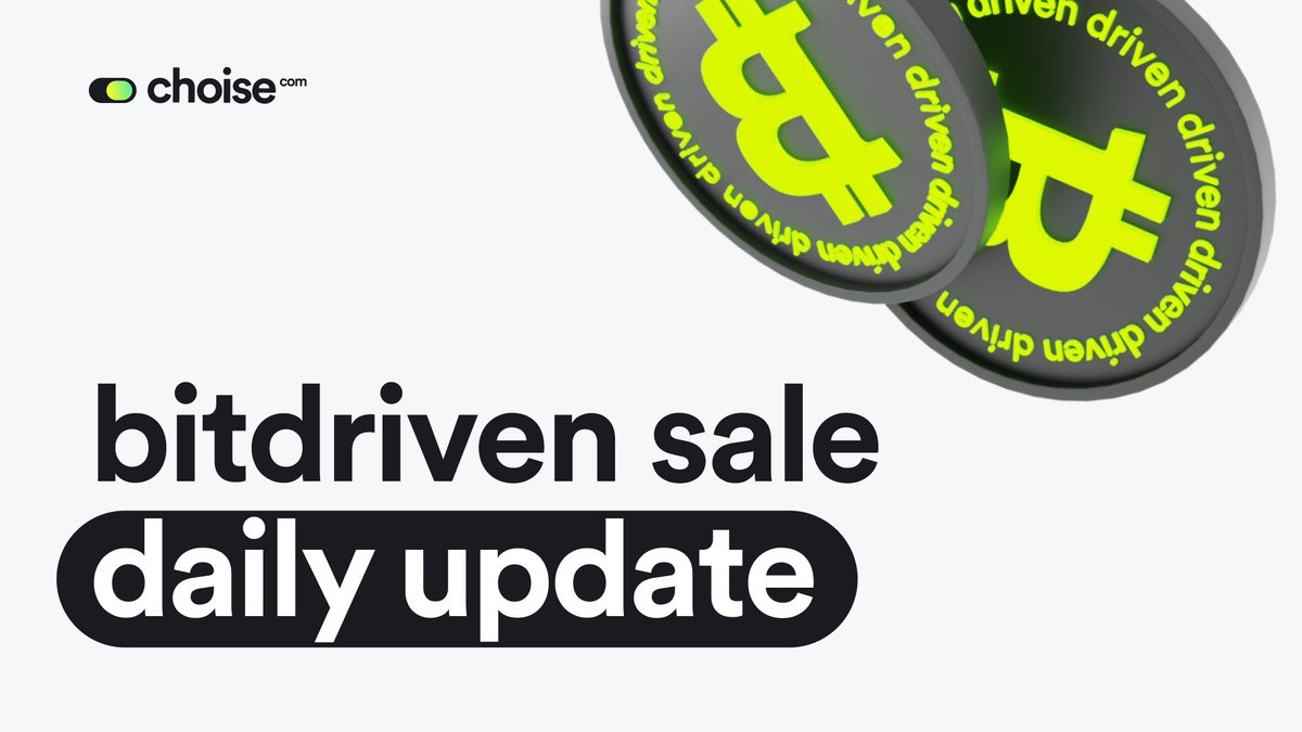 ChoiseAi's tweet photo. 🤩 Total #BitDriven sales have already exceeded $350,000
With 600+ individuals on board and a total sales volume of more than $350k, we are beyond excited to see such notable enthusiasm!
Join our time-limited sale now!
🚀 Purchase BitDriven: https://t.co/cEWn9RrUjX https://t.co/qV17f80KhU