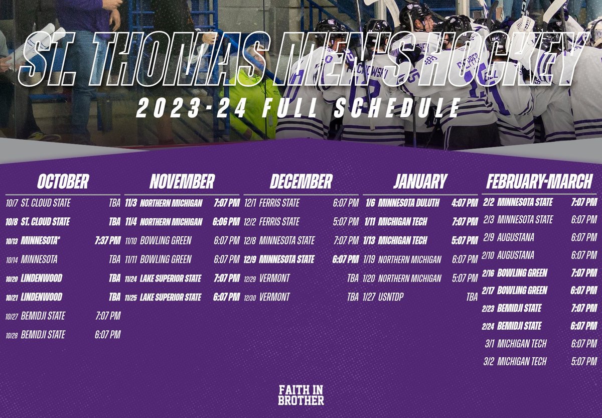 Plenty to look forward to in year 3⃣! Mark your calendars, it's going to be a fun season😤 #RollToms | #FidesInFratrem