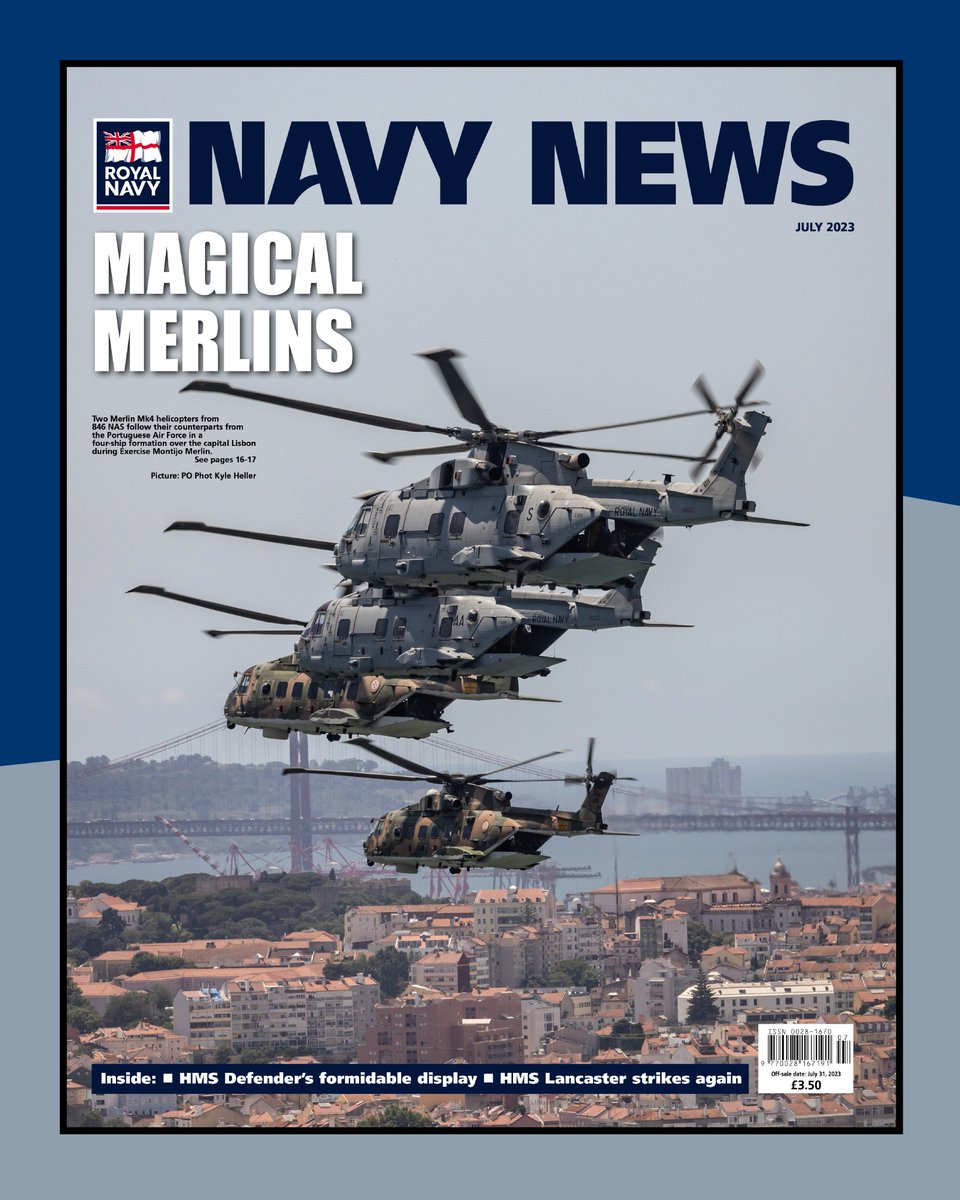 Go get a #NavyNews now...

The cover stars this month are the Merlins of @846NAS, but there's a whole smorgasbord of news from the #RoyalNavy's global operations inside. In fact, there's 40 pages of the stuff!

Subscribe: ow.ly/ZbpF50OtfNT