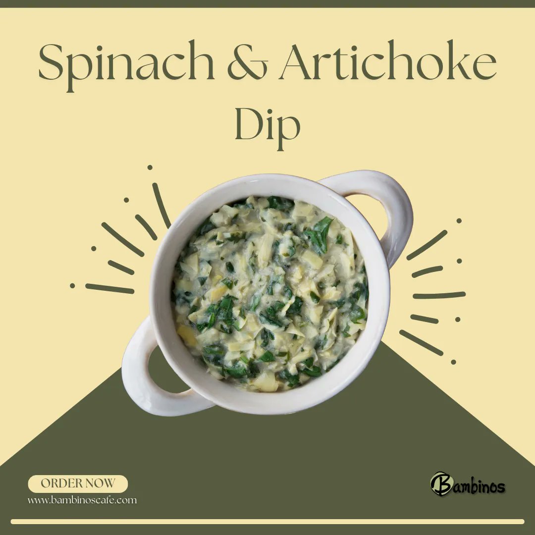 BambinosCafe's tweet photo. Try our spinach and artichoke hearts in a creamy cheese sauce served with garlic bread. 👌

#417land #417food #SpringfieldMo #bambinoscafe #italianrestaurant #italianrestaurantspringfield #familyrestaurant https://t.co/aK4LxnwDDg