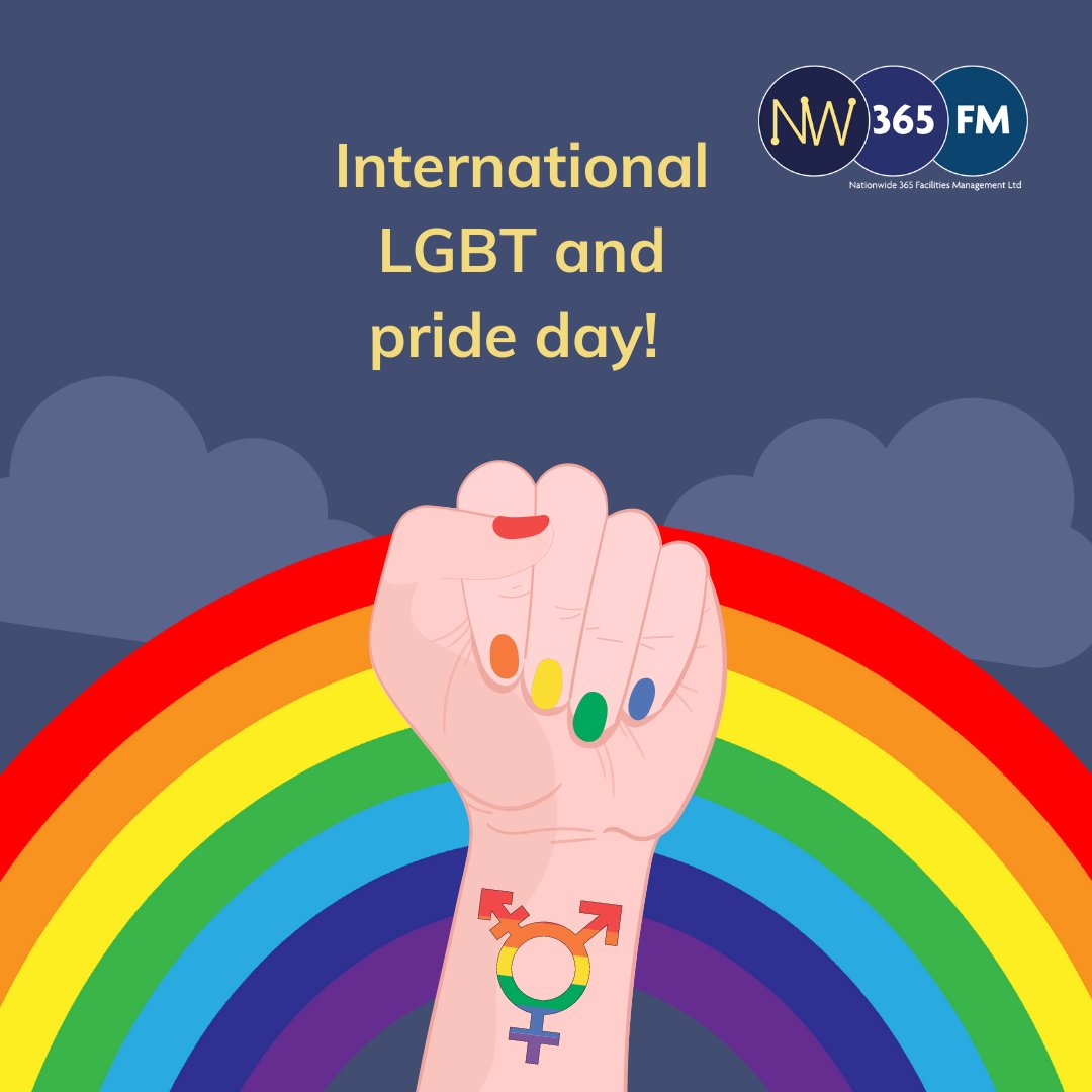 NW365FM's tweet photo. On June 28, the International LGBT + Pride Day is celebrated. 
At NW365, we believe no matter their gender, sexual orientation, or religious convictions, everyone deserves an equal opportunity.
#LGBT #PRIDE #SUPPORTEACHOTHER https://t.co/GrkNNoJ9sp