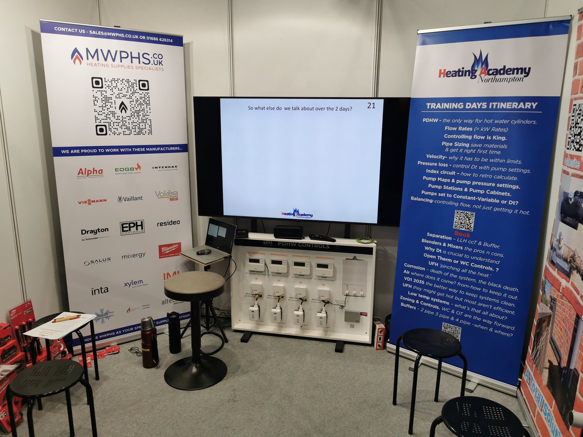 MWPHS's tweet photo. Training all done for the day @Installer_Show! Amazing turnout for all sessions today, we are back tomorrow so feel free to come have a chat and take part! https://t.co/EW0QEAHExR