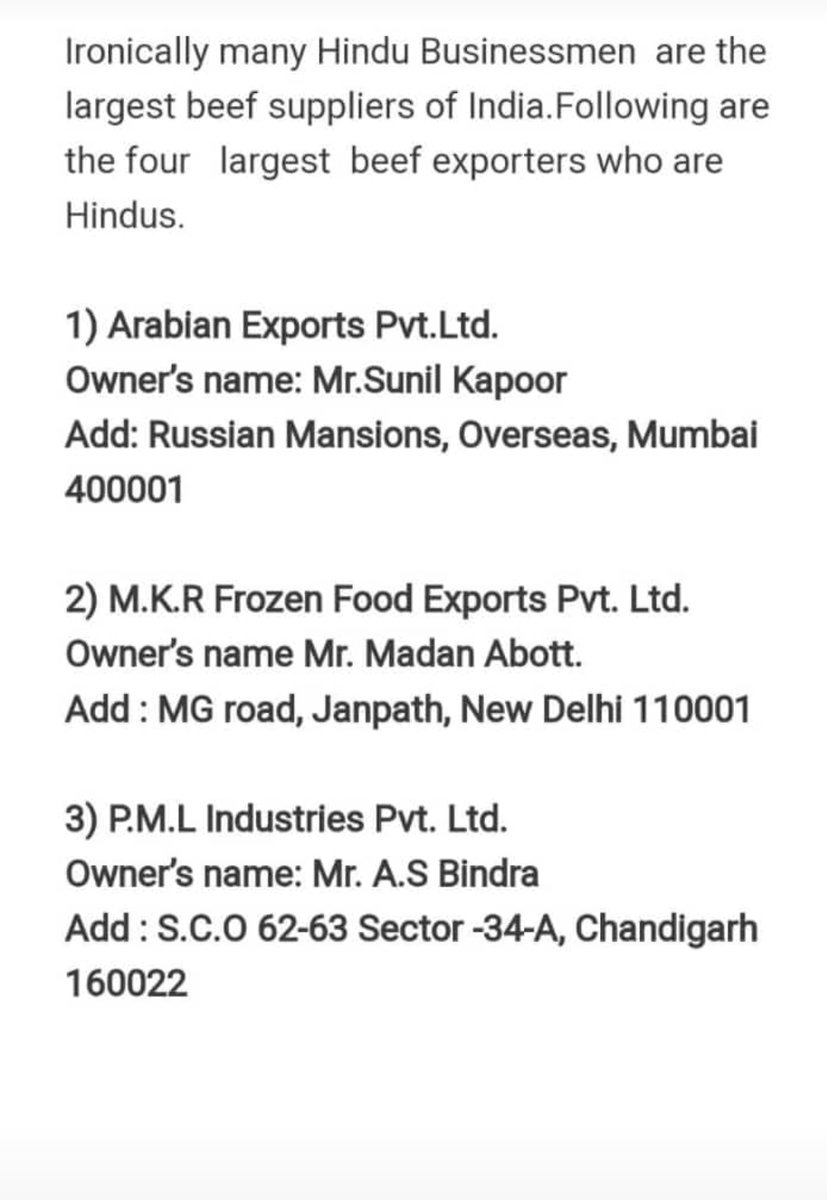 @zehraavadh Biggest beef exporter in india
3 Hindu's Person