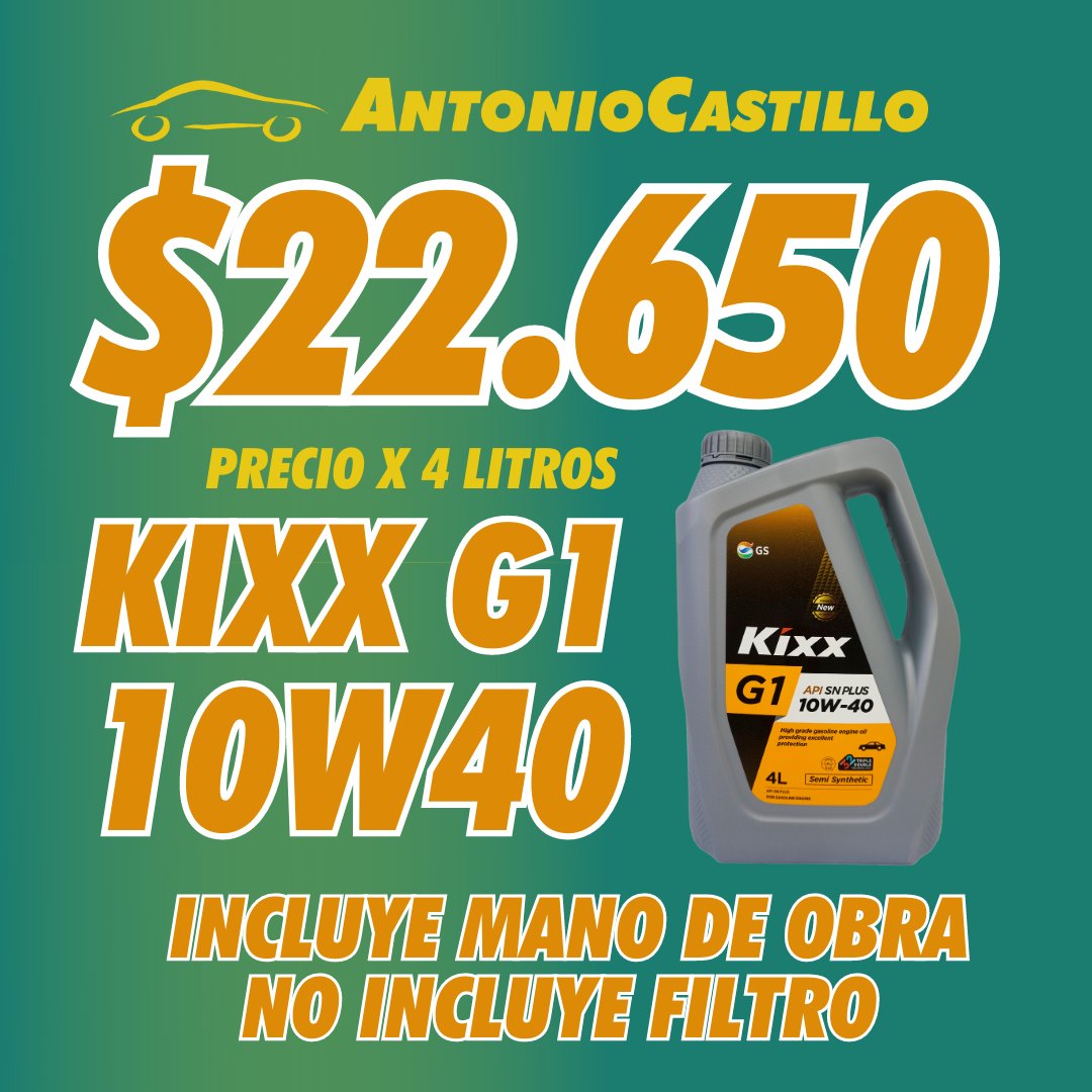 Auto_Castillo's tweet photo. Hasta el 30 de Junio o hasta agotar stock! 

-Lubricante Kixx 4L 10W40 semisintético por tan sólo $22.650 -Lubricante Kixx 4L 5W30 sintético por $29.500-Lubricantes Motorcraft 1L 5W20 / 5W30 sintético por $6.500 https://t.co/zMOqCZZEel